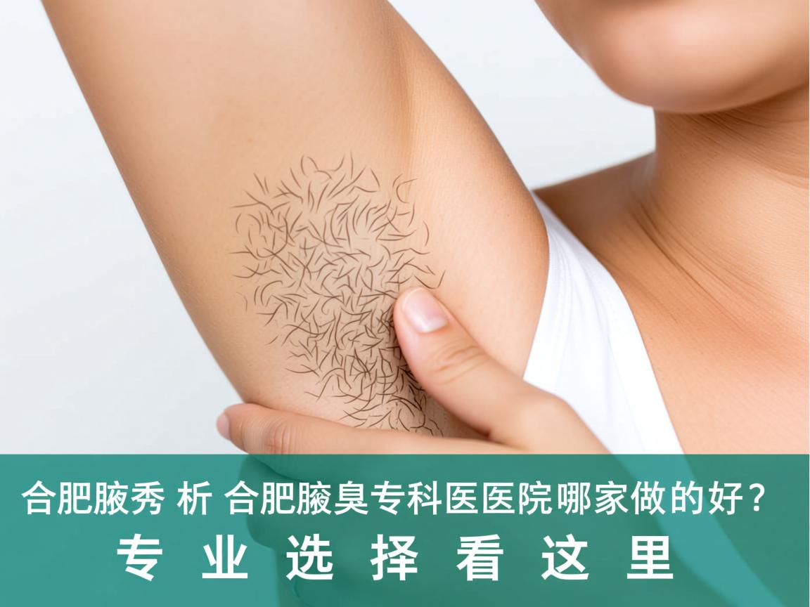合肥腋秀解析，合肥腋臭专科医院哪家做的好？专业选择看这里