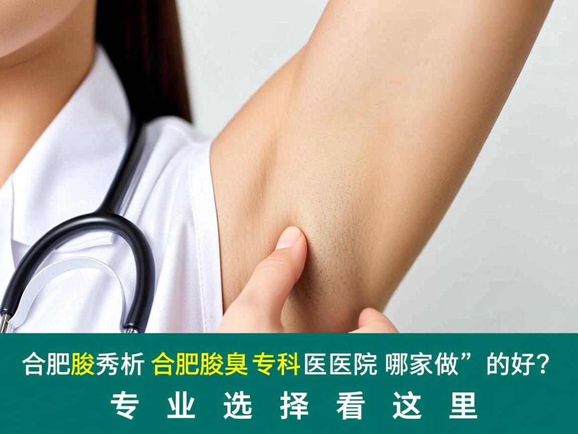 合肥腋秀解析，合肥腋臭专科医院哪家做的好？专业选择看这里