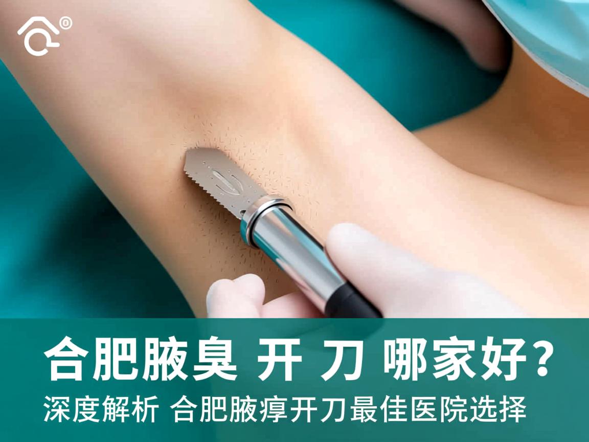 合肥腋臭开刀哪家好？深度解析合肥腋臭开刀最佳医院选择