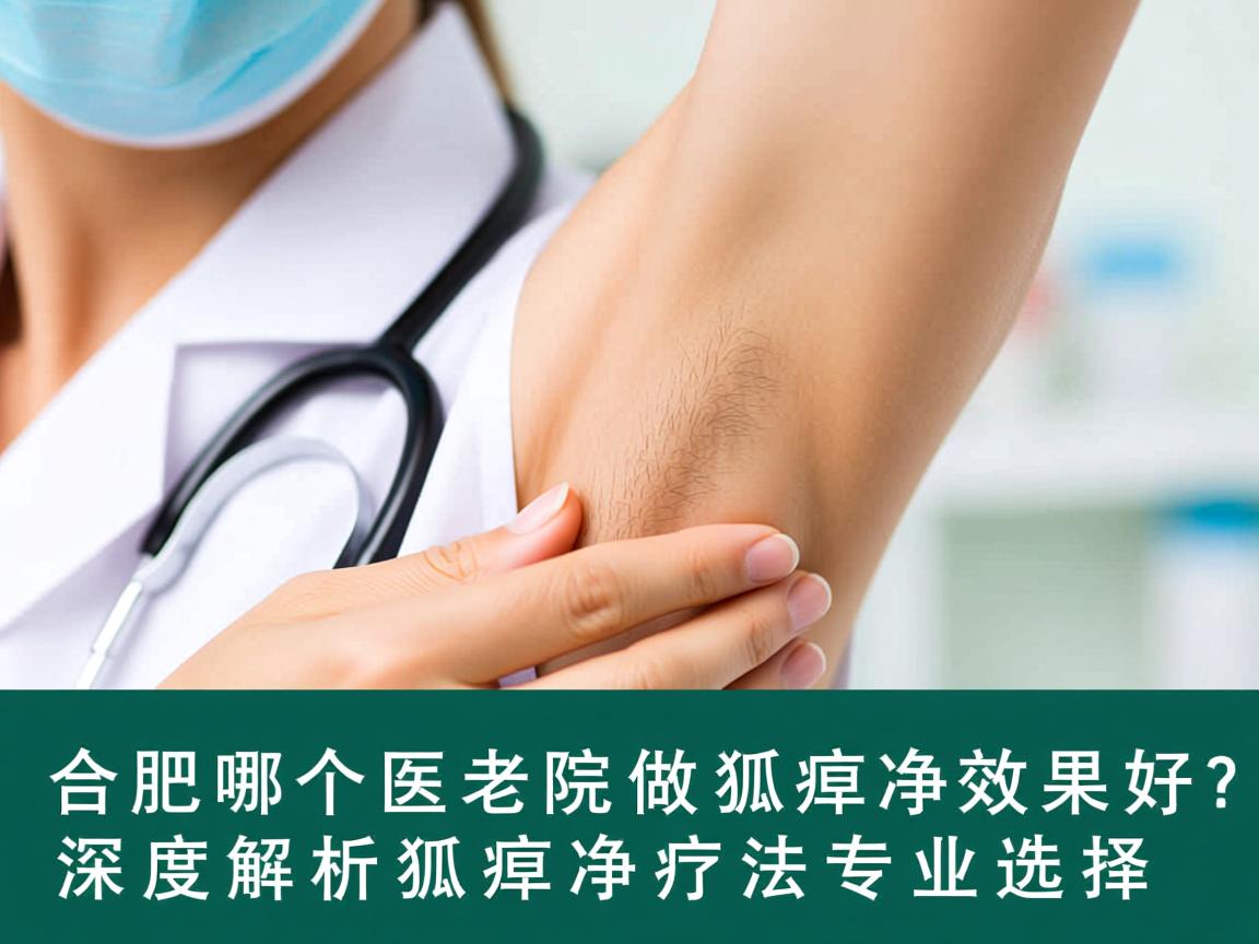 合肥哪个医院做狐臭净效果好？深度解析狐臭净疗法的专业选择