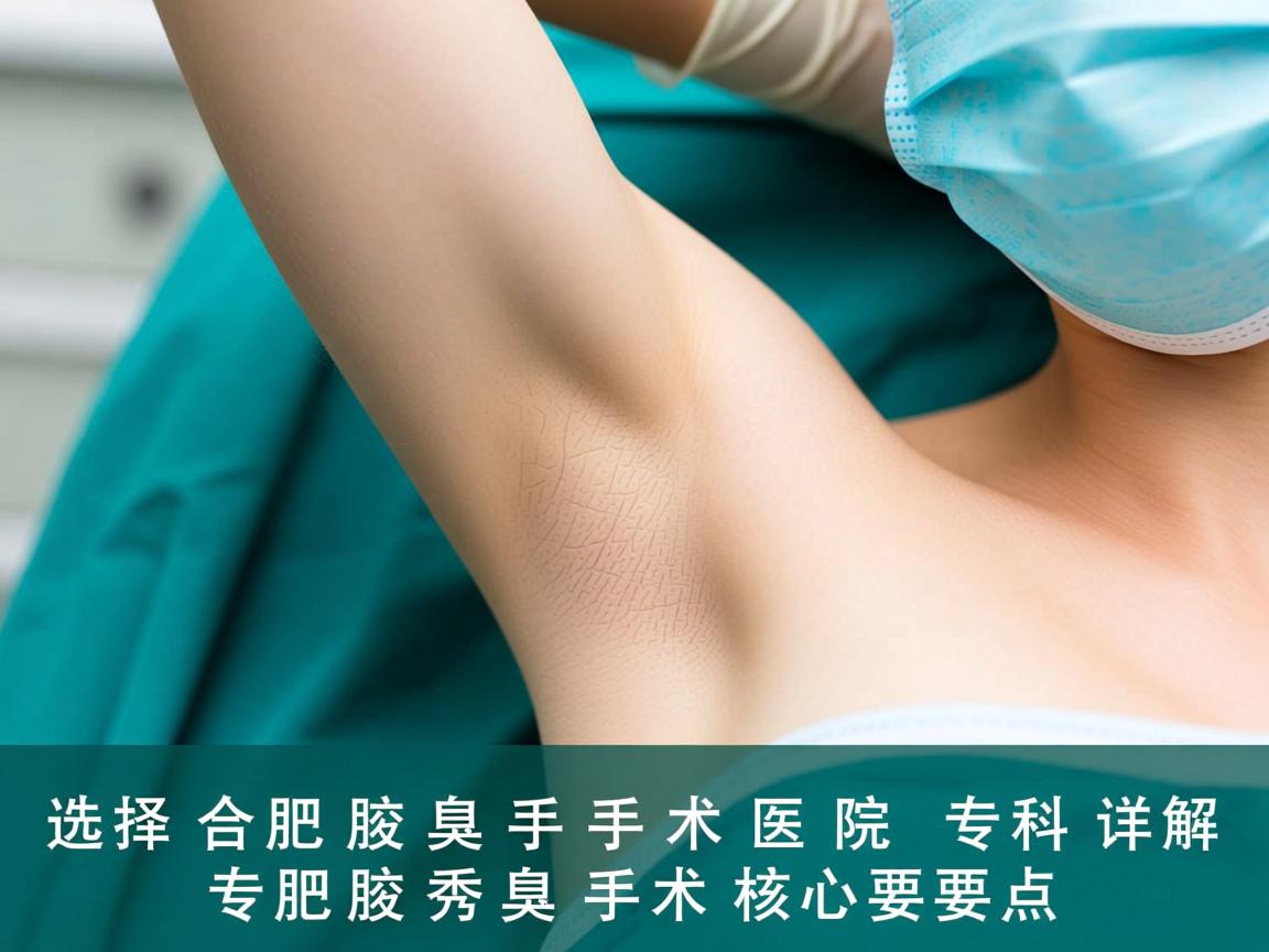 选择合肥腋臭手术医院，合肥腋秀专科详解腋臭手术核心要点