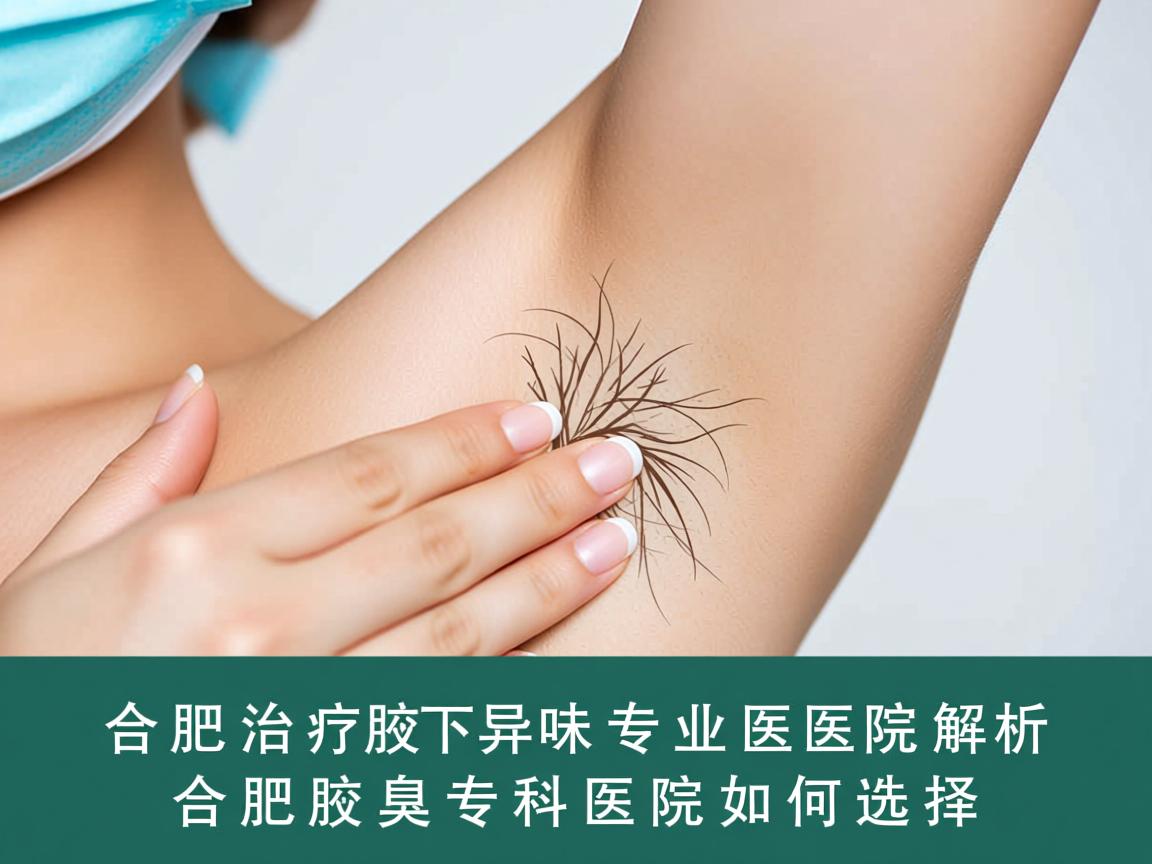合肥治疗腋下异味专业医院解析，合肥腋臭专科医院如何选择