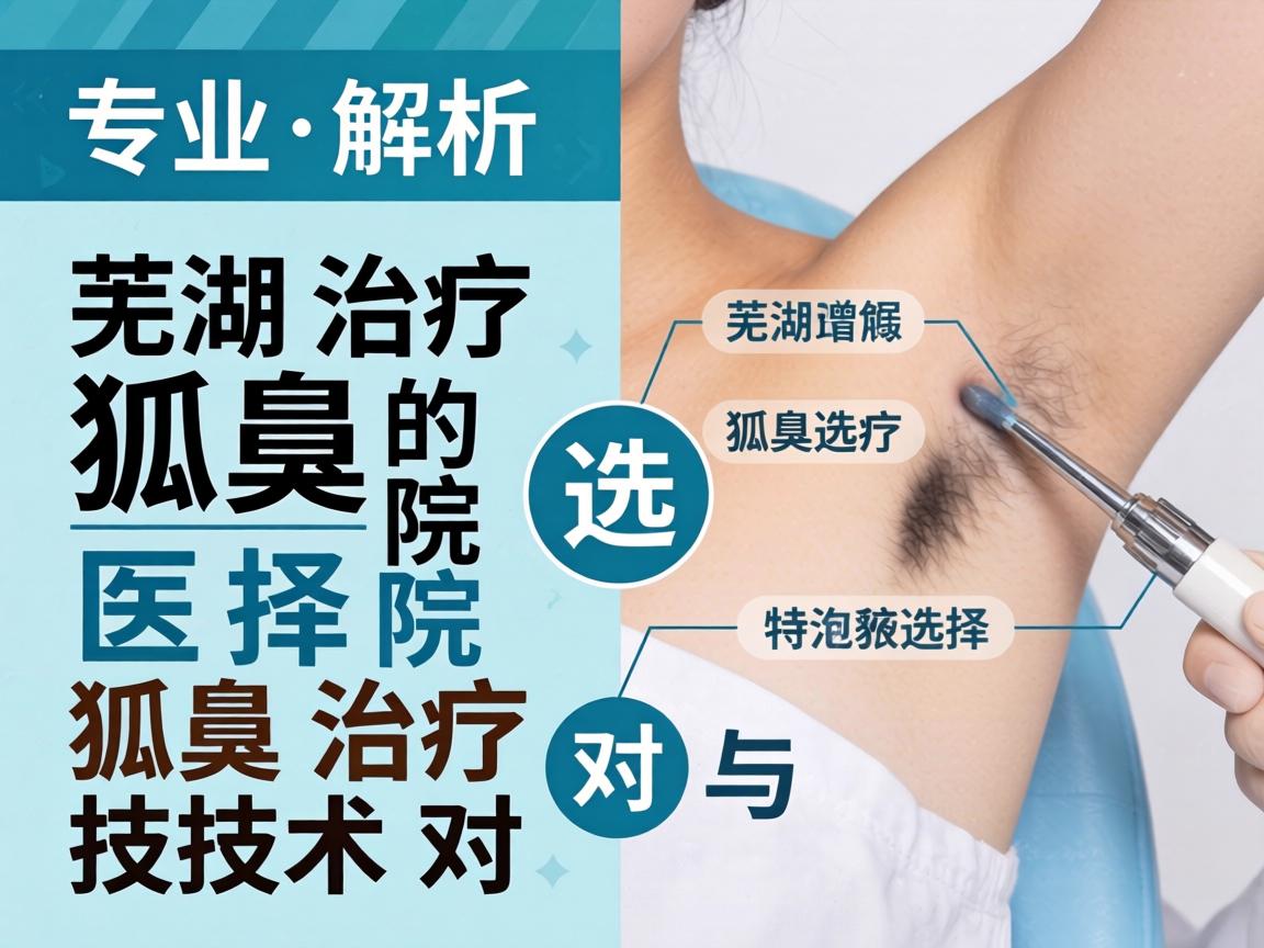 专业解析，芜湖治疗狐臭的医院选择与狐臭治疗技术对比