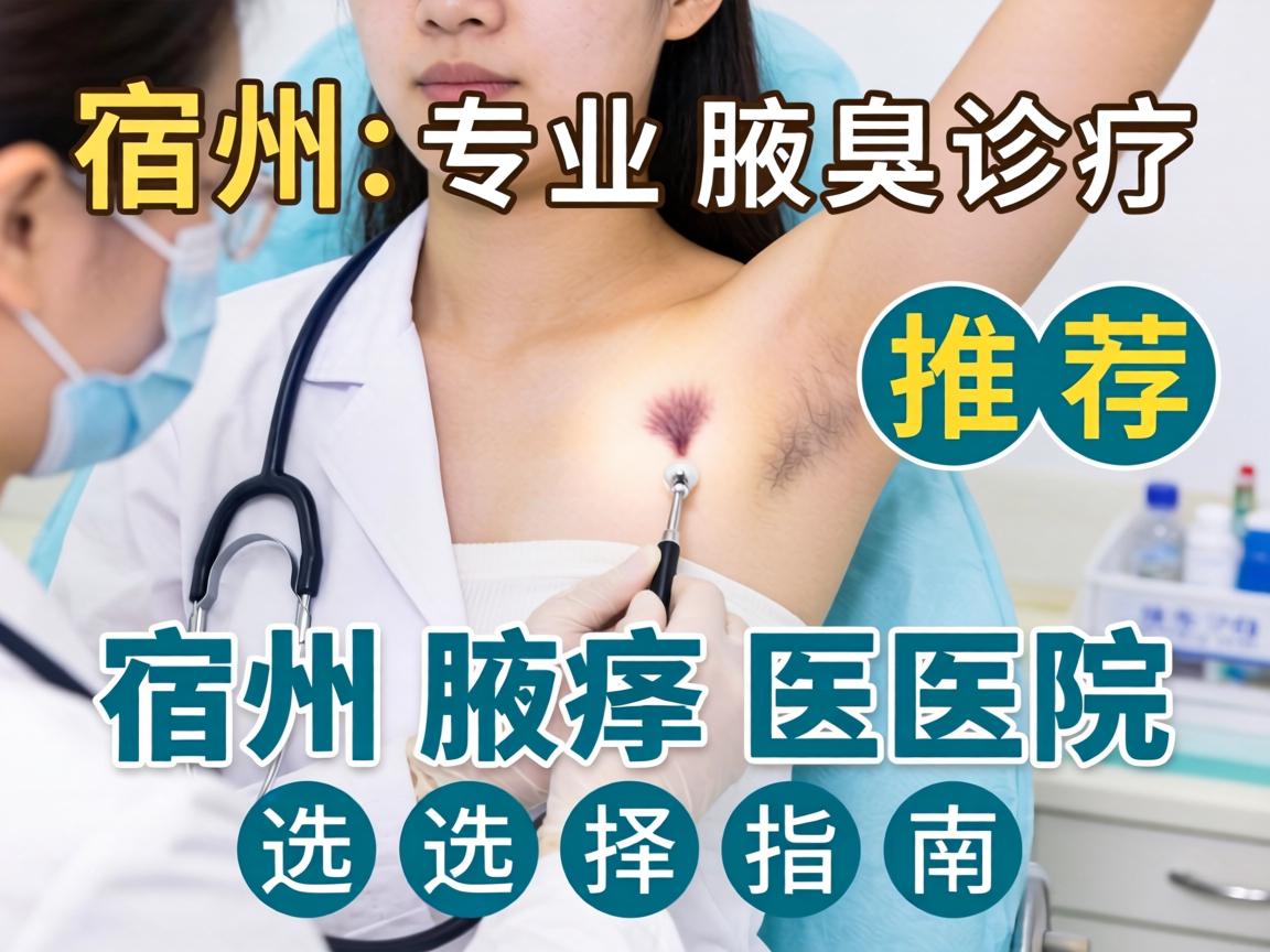 宿州专业腋臭诊疗医院推荐，宿州腋臭医院选择指南