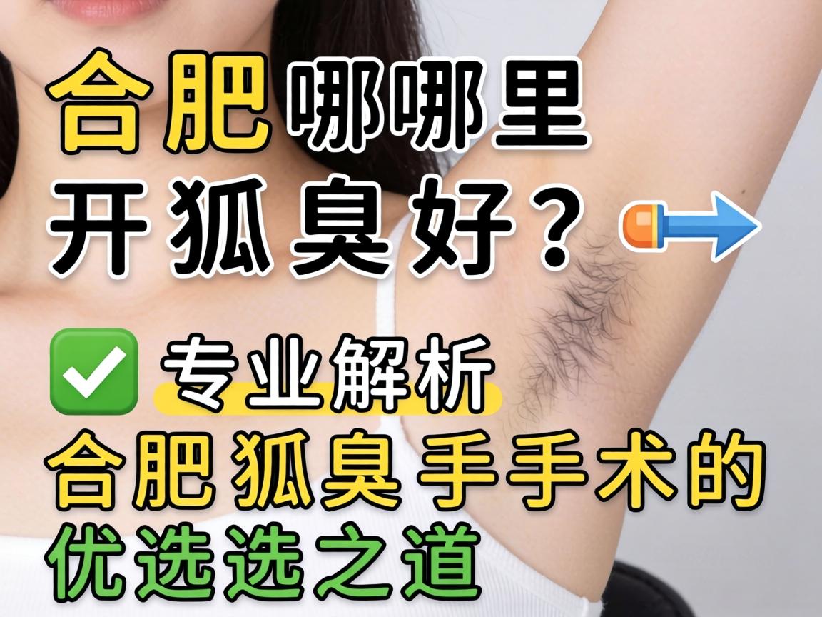 合肥哪里开狐臭好?专业解析合肥狐臭手术的优选之道 合肥哪里开狐臭好?专业解析合肥狐臭手术的优选之道