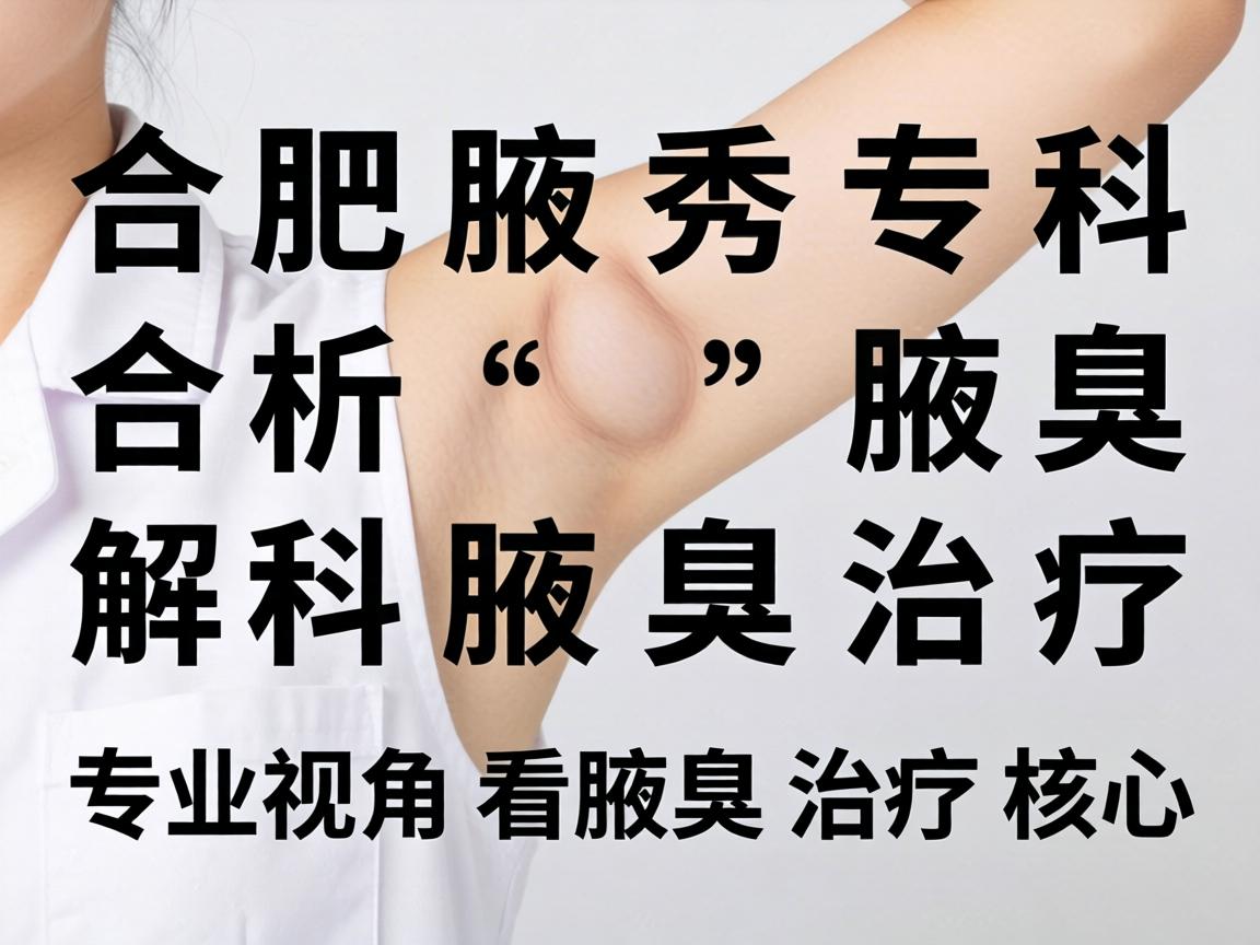 合肥腋秀专科解析腋臭治疗，专业视角看腋臭治疗核心