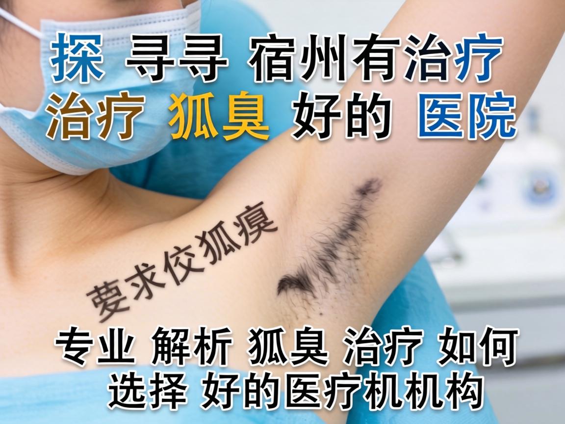 探寻宿州治疗狐臭好的医院，专业解析狐臭治疗如何选择好的医疗机构