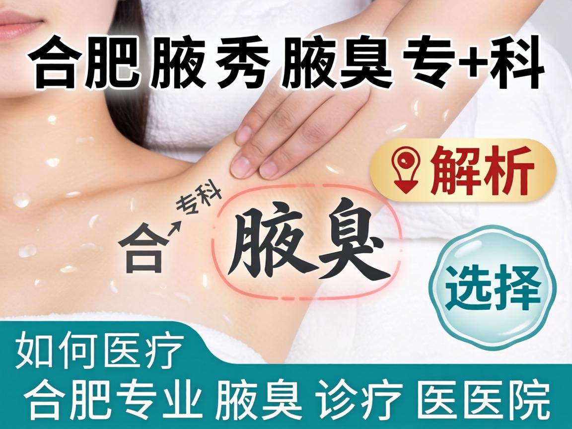 合肥腋秀腋臭专科解析，如何选择合肥专业的腋臭诊疗医院