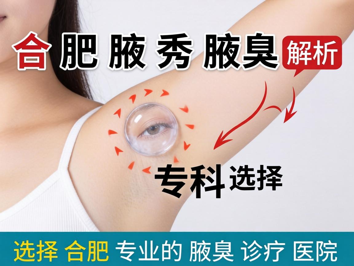 合肥腋秀腋臭专科解析，如何选择合肥专业的腋臭诊疗医院