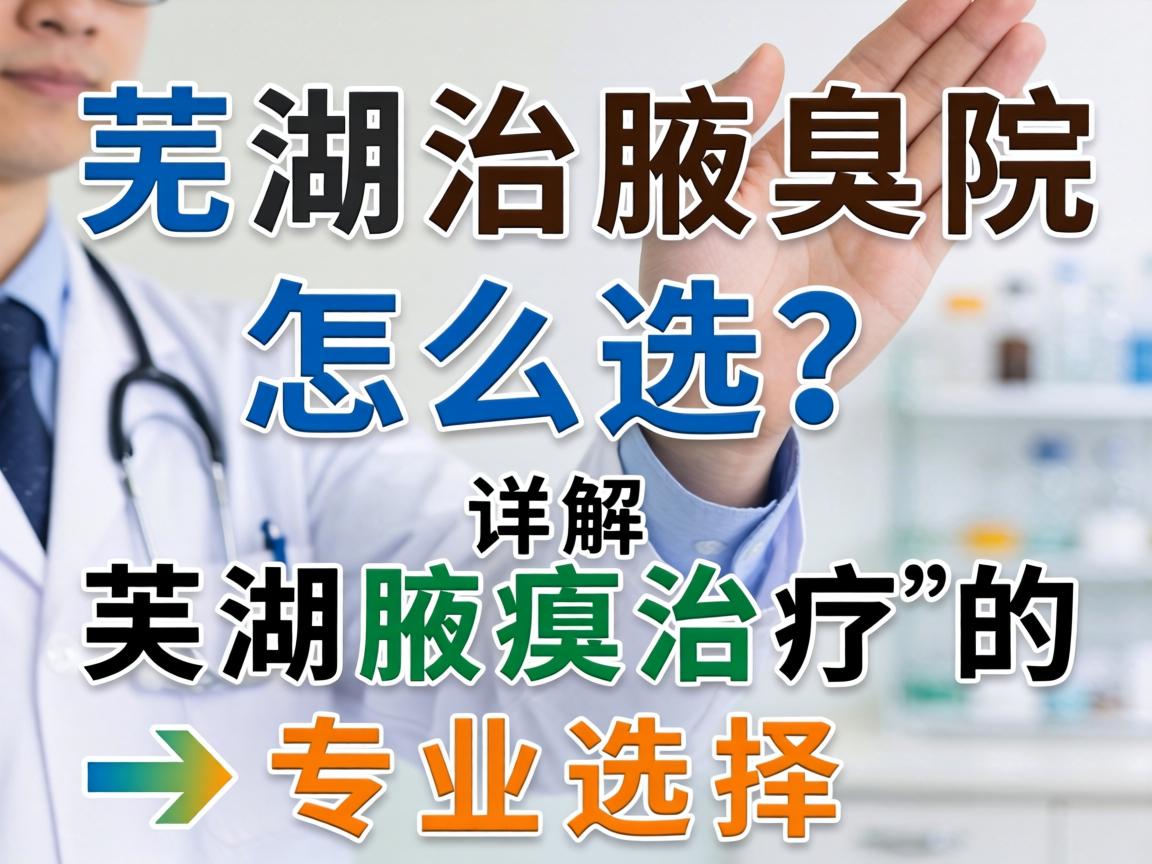 芜湖治腋臭医院怎么选？详解芜湖腋臭治疗的专业选择