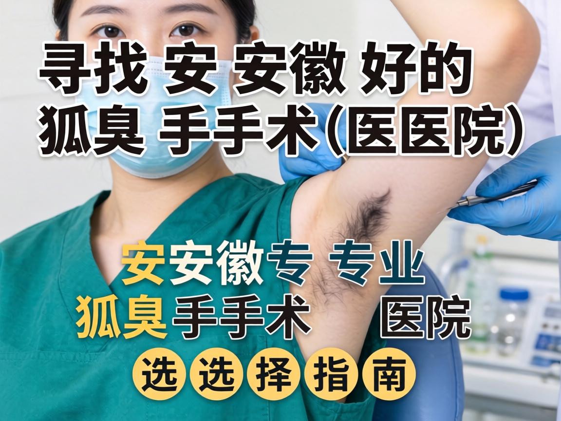 寻找安徽好的狐臭手术医院，安徽专业狐臭手术医院选择指南