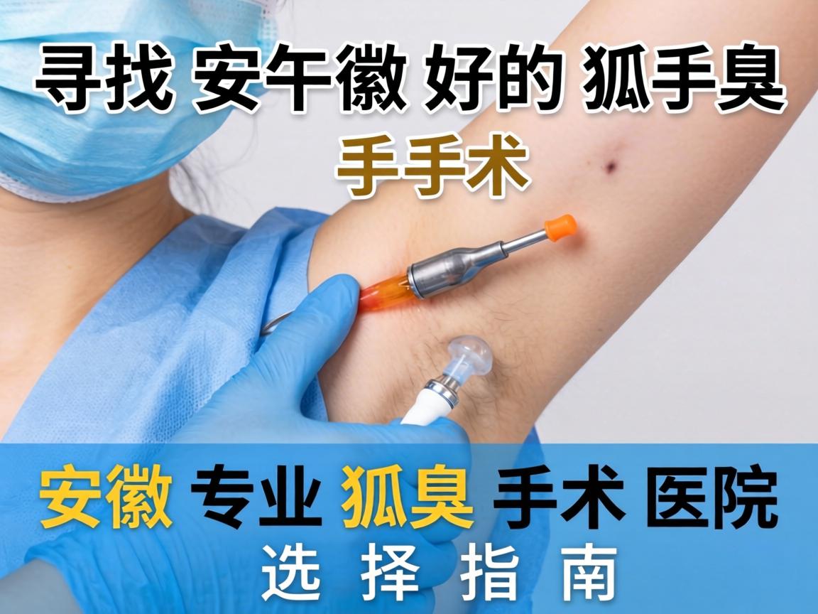 寻找安徽好的狐臭手术医院，安徽专业狐臭手术医院选择指南