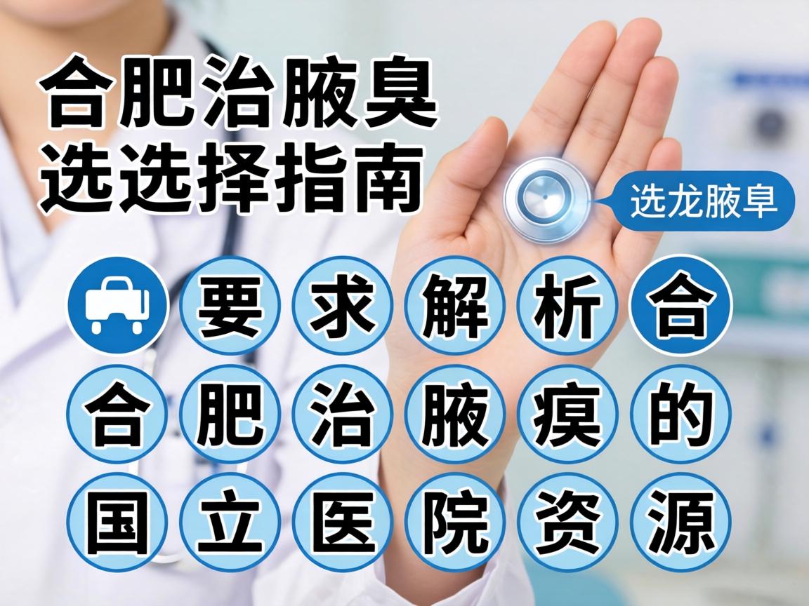 合肥治腋臭医院选择指南，解析合肥治腋臭的国立医院资源