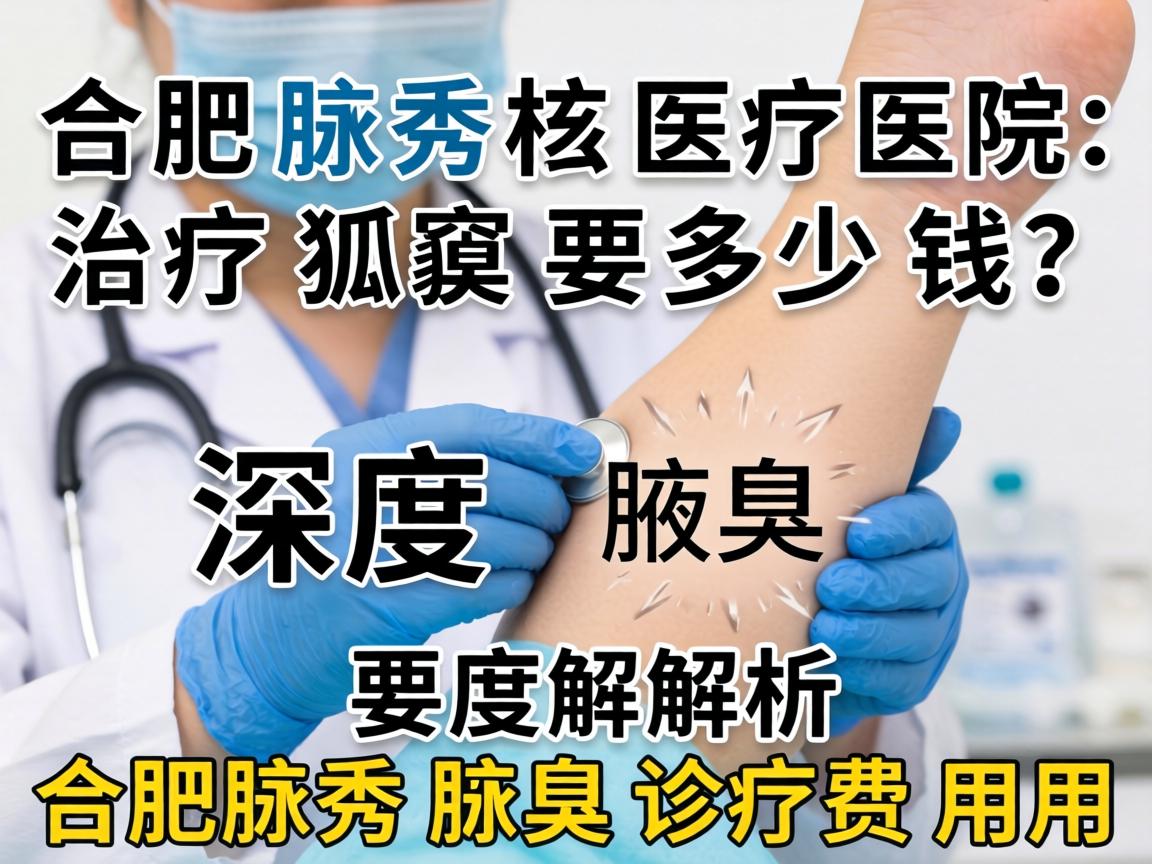 合肥腋秀医院治疗狐臭要多少钱？深度解析合肥腋秀腋臭诊疗费用