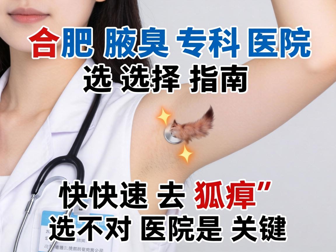 合肥腋臭专科医院选择指南,快速去狐臭,选对医院是关键 合肥腋臭专科医院选择指南,快速去狐臭,选对医院是关键