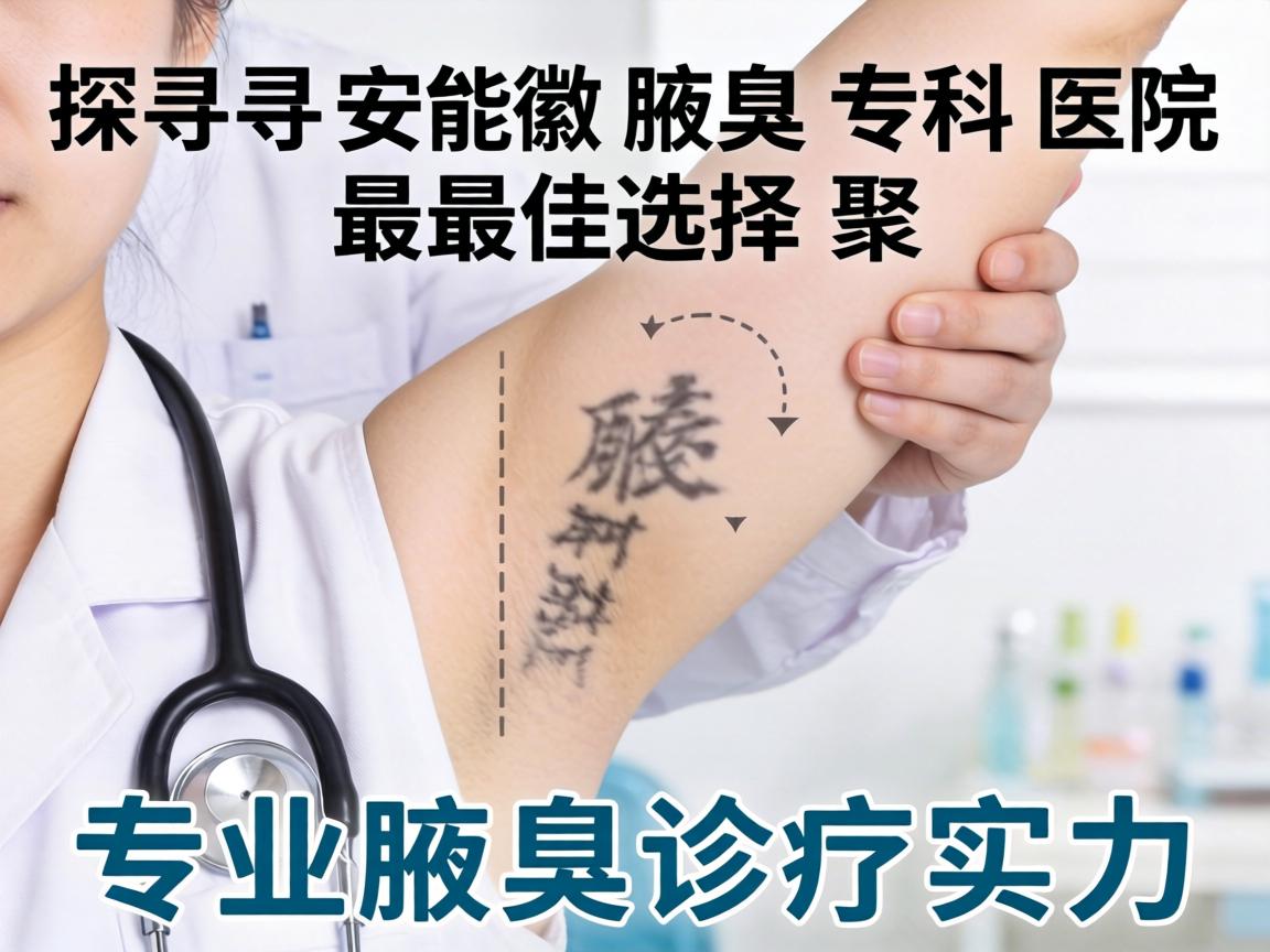 探寻安徽腋臭专科医院最佳选择，聚焦专业腋臭诊疗实力