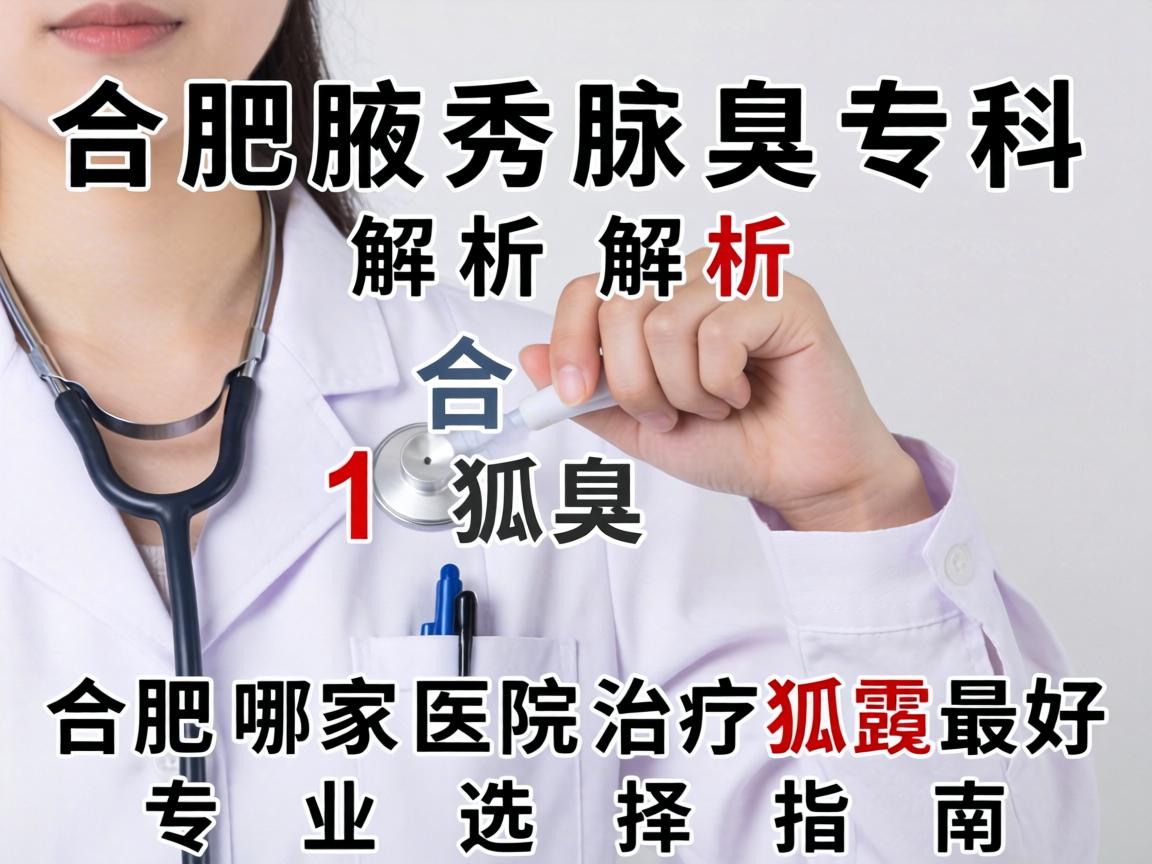 合肥腋秀腋臭专科解析，合肥哪家医院治疗狐臭最好，专业选择指南