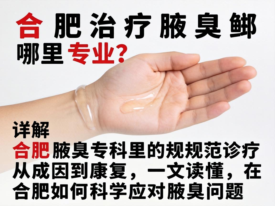 合肥治疗腋臭哪里专业？详解合肥腋臭专科的规范诊疗
从成因到康复，一文读懂在合肥如何科学应对腋臭问题