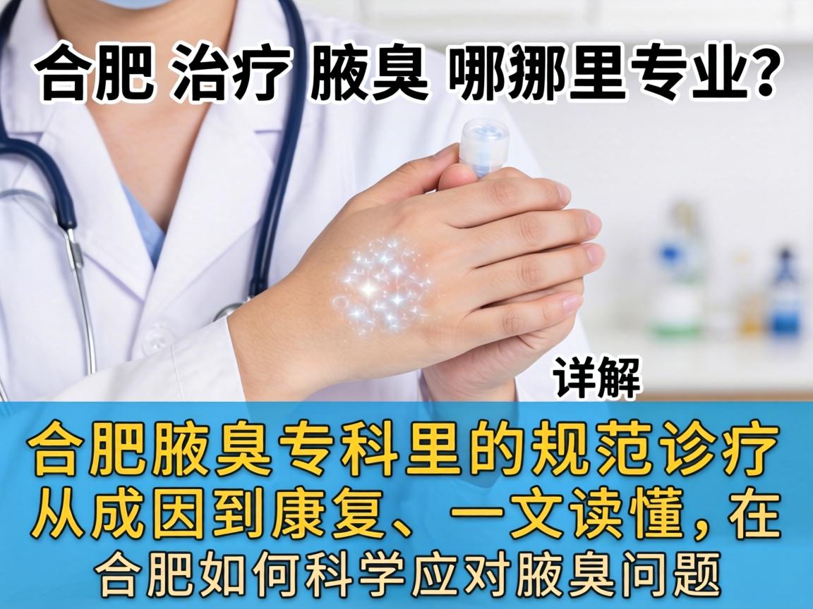 合肥治疗腋臭哪里专业？详解合肥腋臭专科的规范诊疗
从成因到康复，一文读懂在合肥如何科学应对腋臭问题