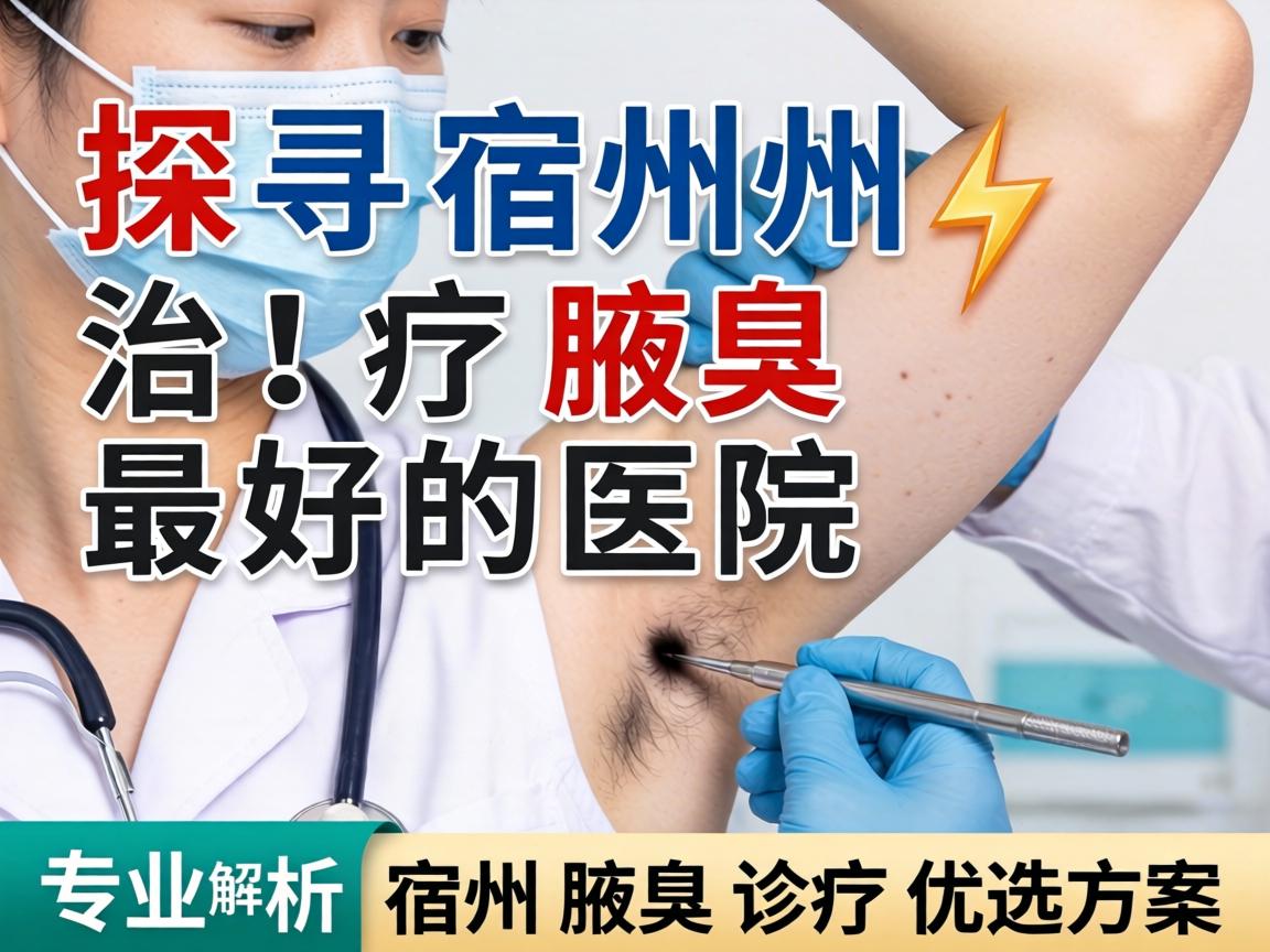 探寻宿州治疗腋臭最好的医院，专业解析宿州腋臭诊疗优选方案