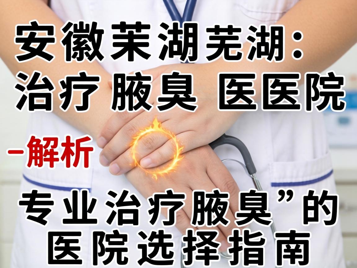 安徽芜湖治疗腋臭医院解析，专业治疗腋臭的医院选择指南