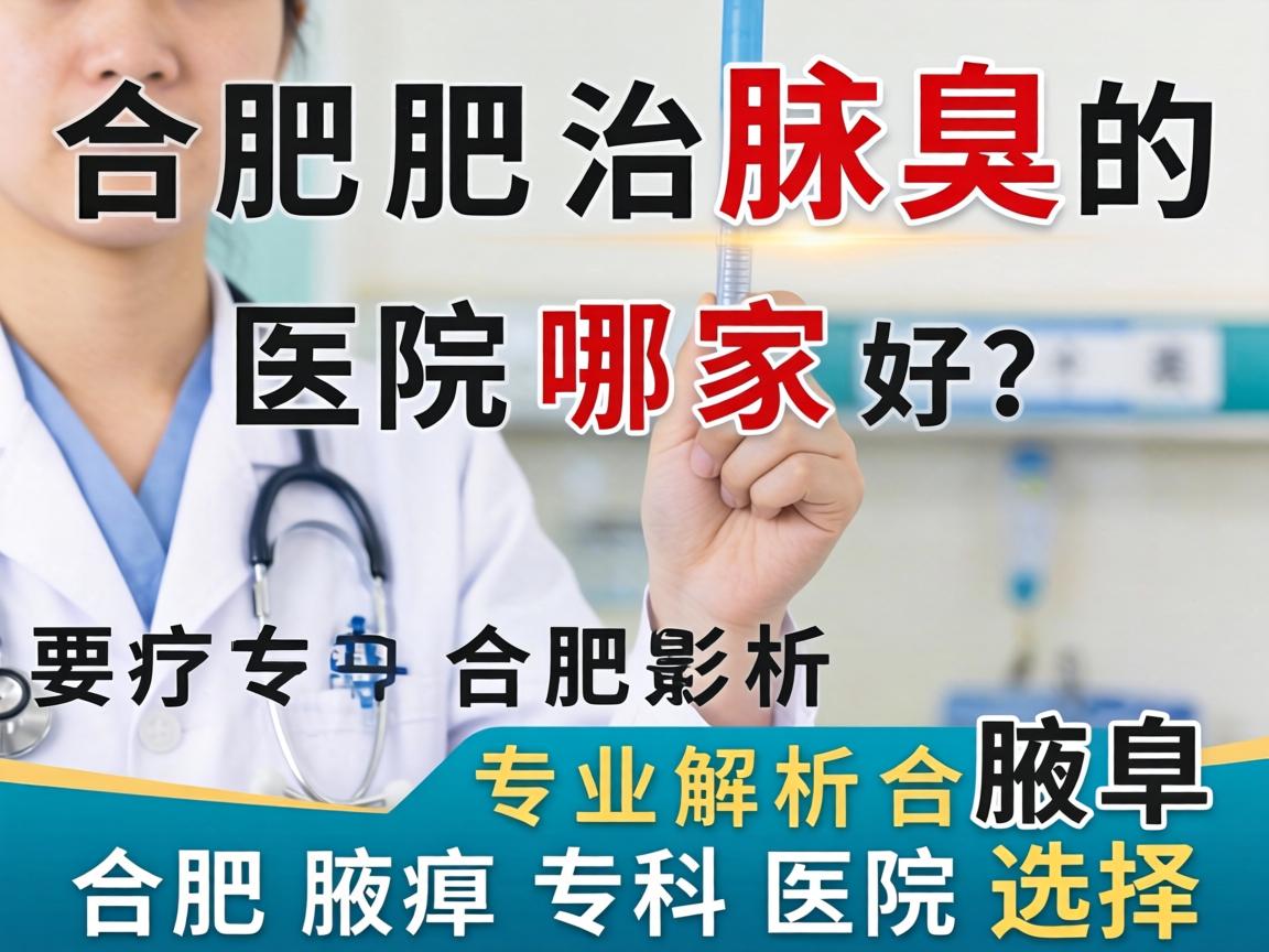 合肥治腋臭的医院哪家好？专业解析合肥腋臭专科医院选择