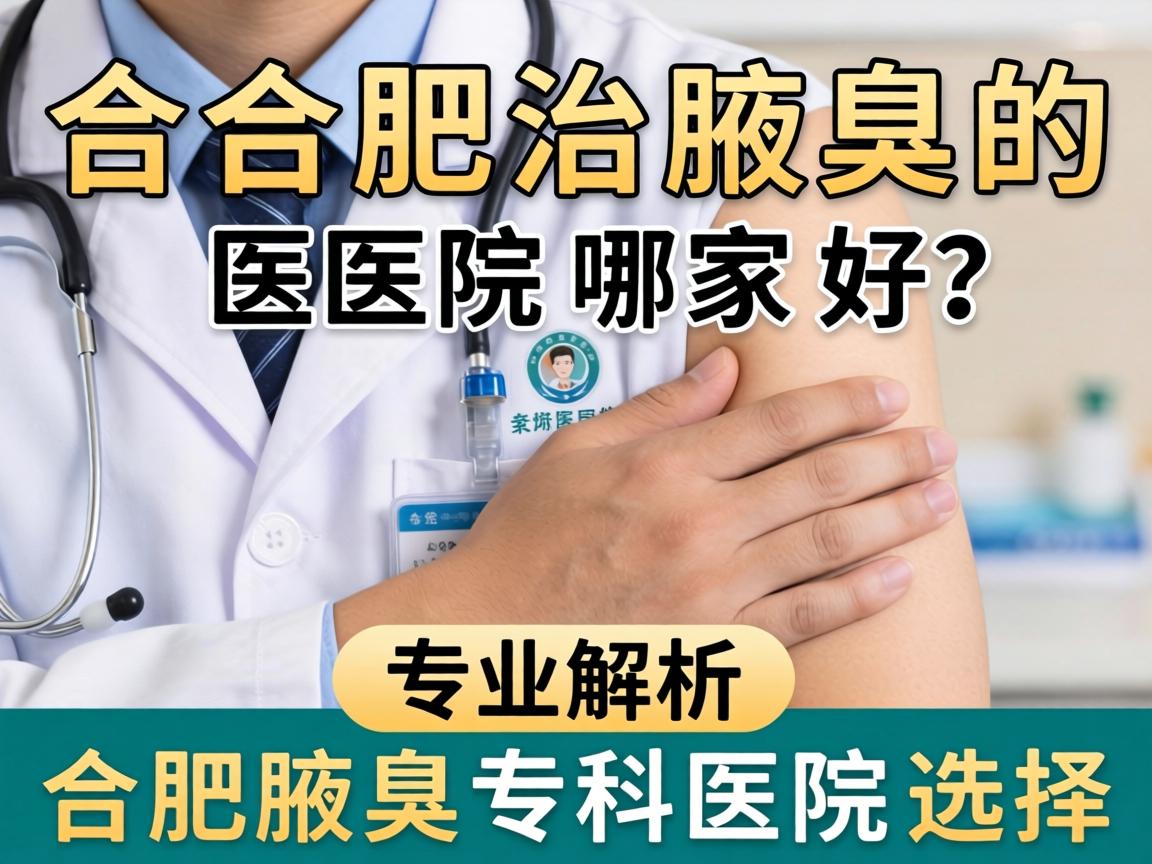 合肥治腋臭的医院哪家好？专业解析合肥腋臭专科医院选择