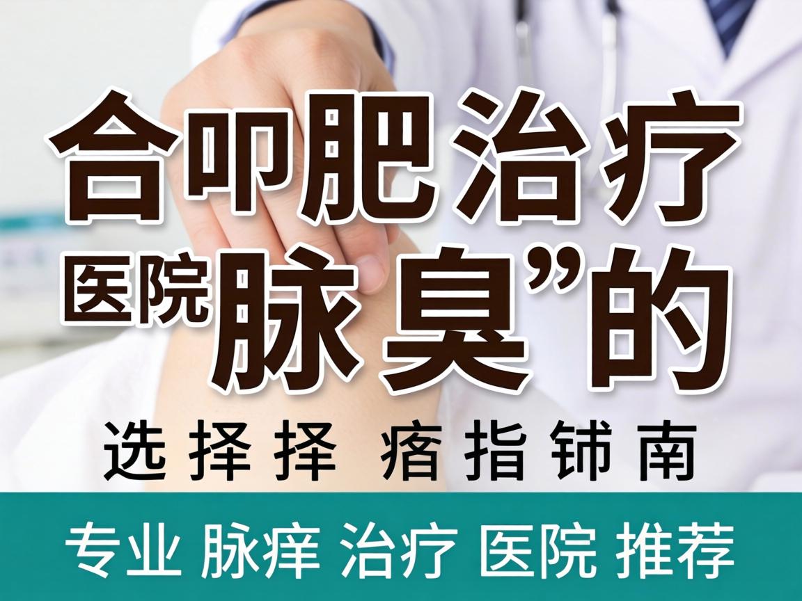 合肥治疗腋臭的医院选择指南，专业腋臭治疗医院推荐