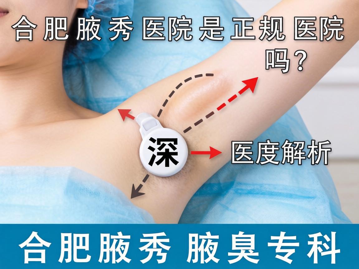 合肥腋秀医院是正规医院吗？深度解析合肥腋秀腋臭专科