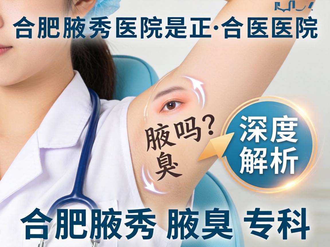 合肥腋秀医院是正规医院吗？深度解析合肥腋秀腋臭专科