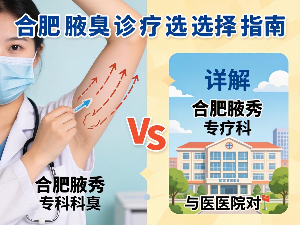 合肥腋臭诊疗选择指南,详解合肥腋秀专科与医院对比 合肥腋臭诊疗选择指南,详解合肥腋秀专科与医院对比