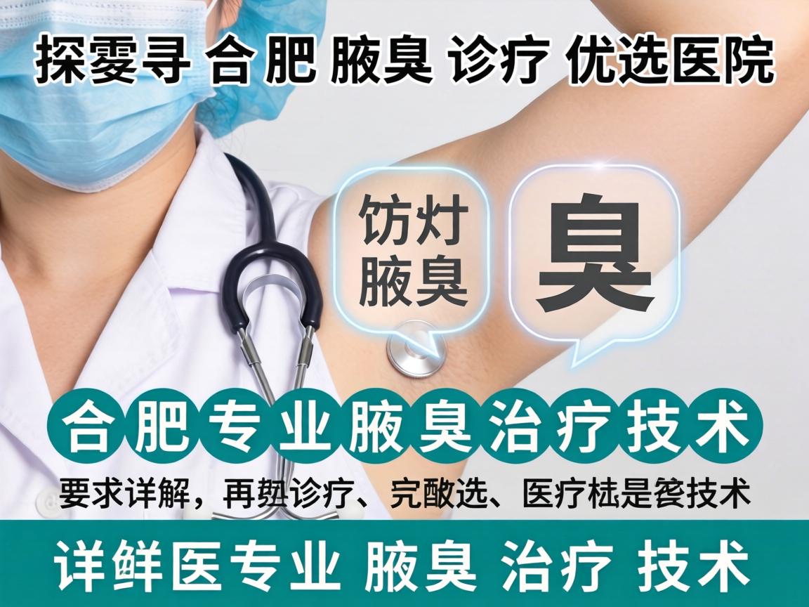 探寻合肥腋臭诊疗优选医院，详解合肥专业腋臭治疗技术