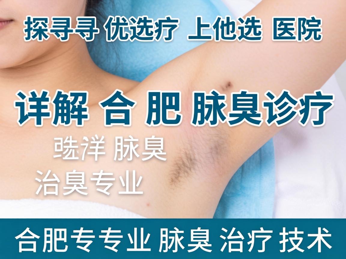 探寻合肥腋臭诊疗优选医院，详解合肥专业腋臭治疗技术