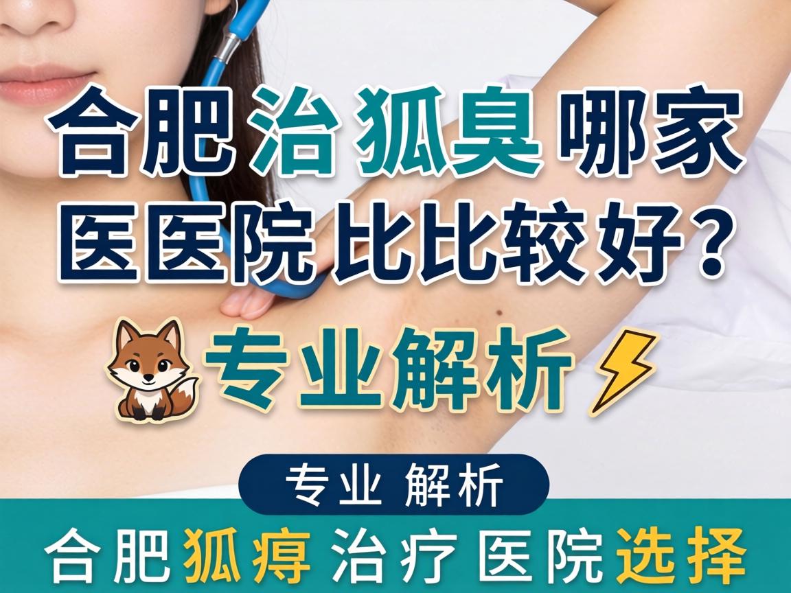 合肥治狐臭哪家医院比较好？专业解析合肥狐臭治疗医院选择