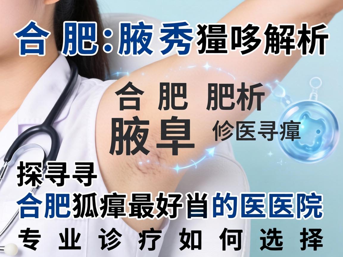 合肥腋秀解析，探寻合肥狐臭最好的医院，专业诊疗如何选择