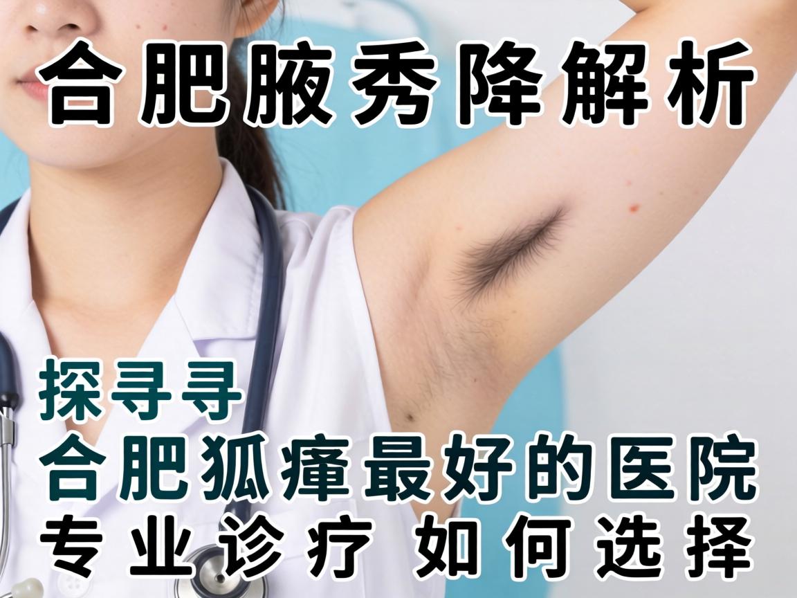 合肥腋秀解析，探寻合肥狐臭最好的医院，专业诊疗如何选择