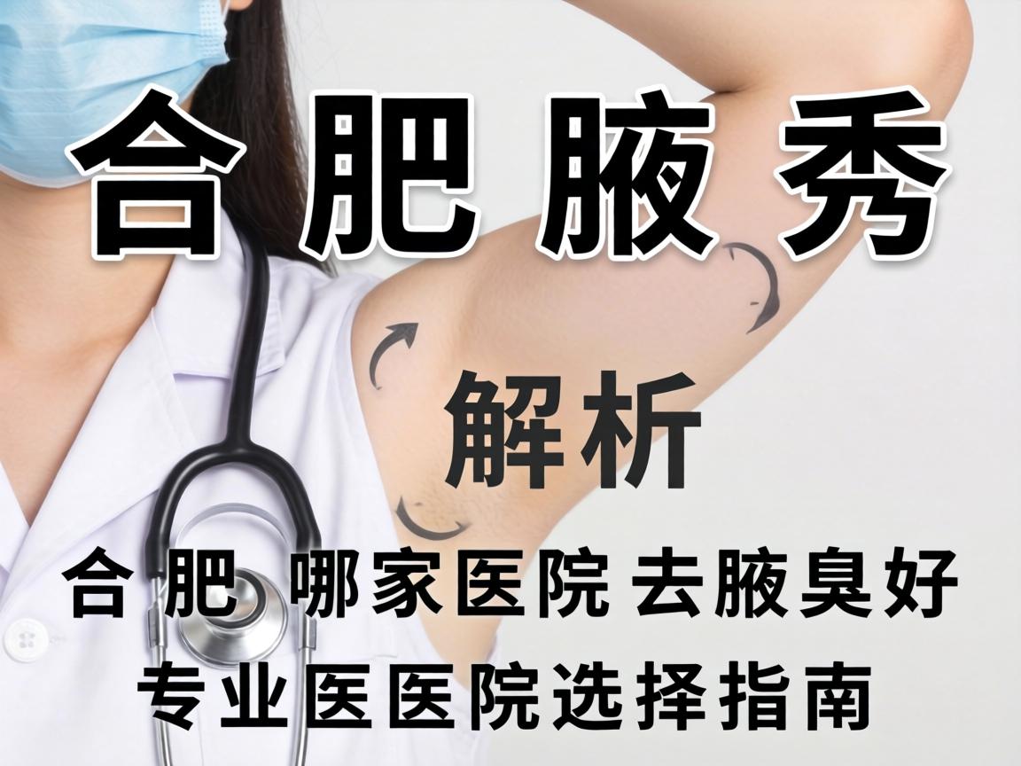 合肥腋秀解析，合肥哪家医院去腋臭好，专业医院选择指南