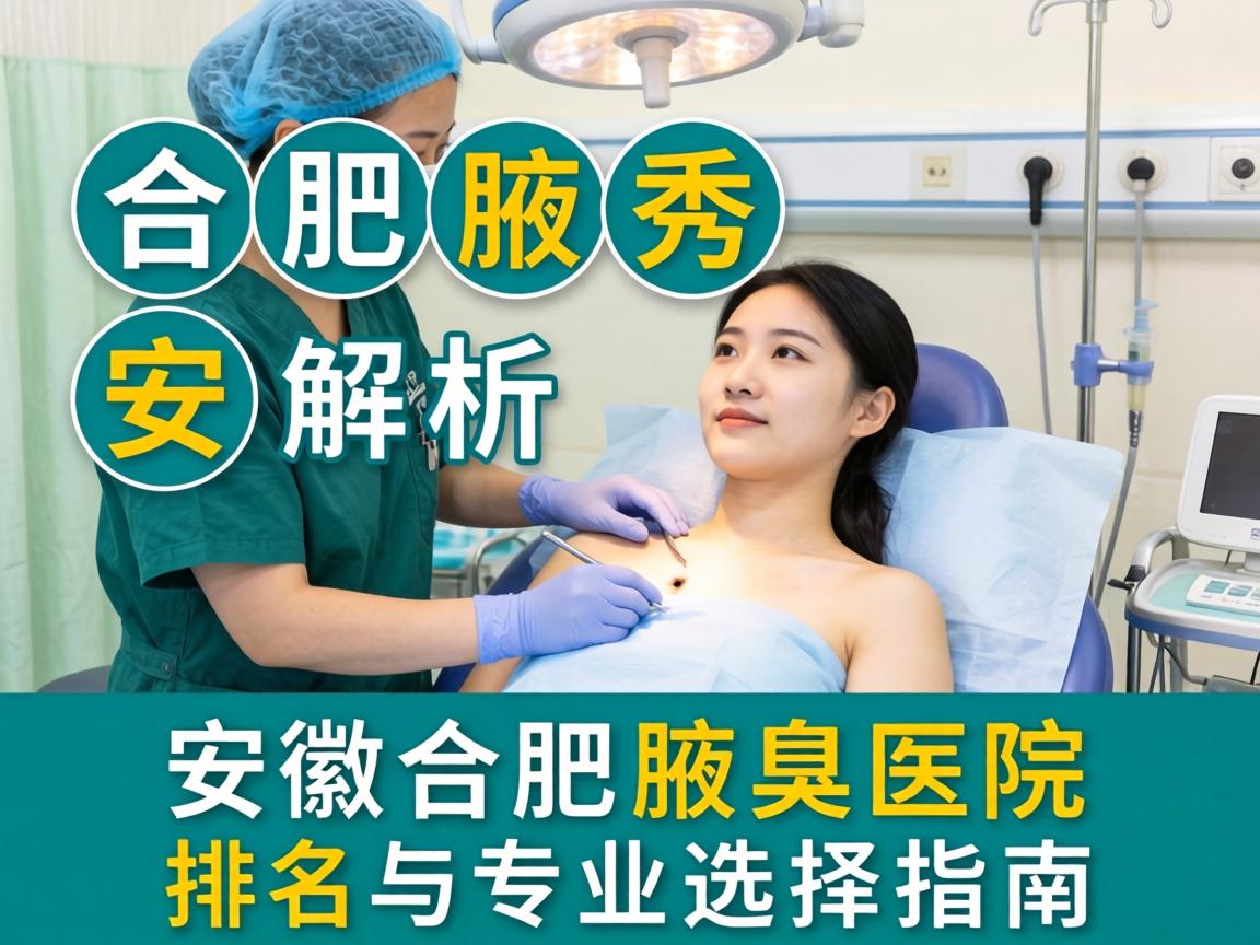 合肥腋秀解析，安徽合肥腋臭医院排名与专业选择指南