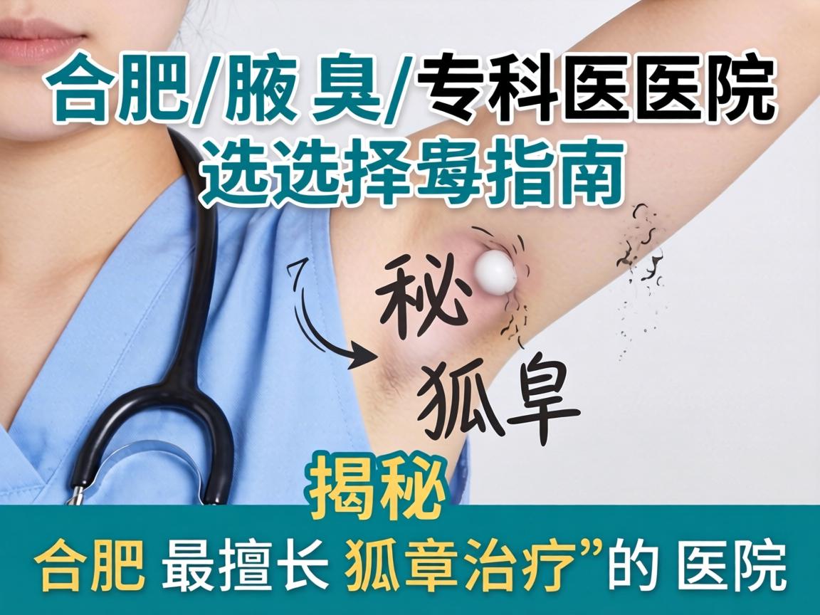 合肥腋臭专科医院选择指南,揭秘合肥最擅长狐臭治疗的医院 合肥腋臭专科医院选择指南,揭秘合肥最擅长狐臭治疗的医院
