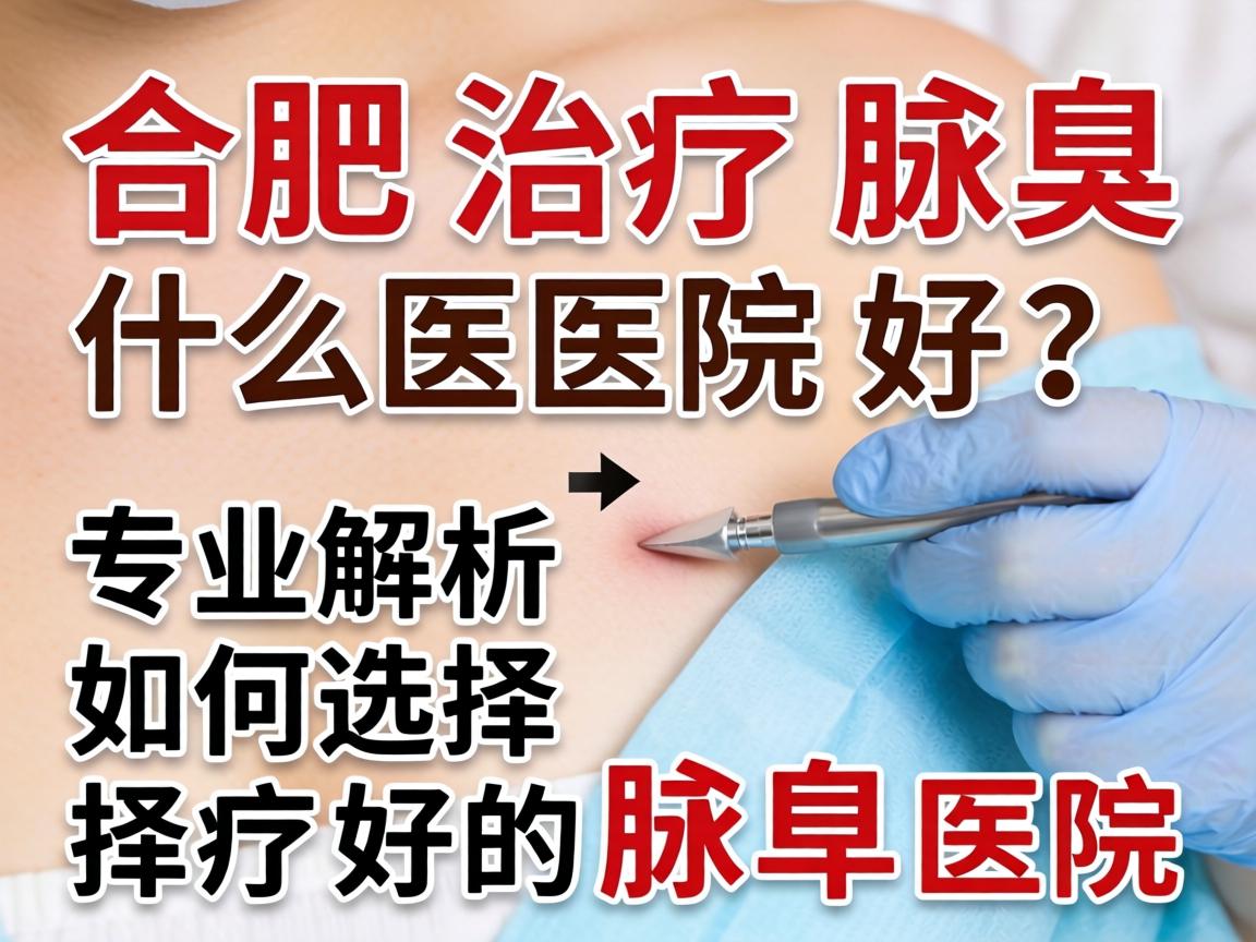 合肥治疗腋臭什么医院好？专业解析如何选择好的腋臭医院