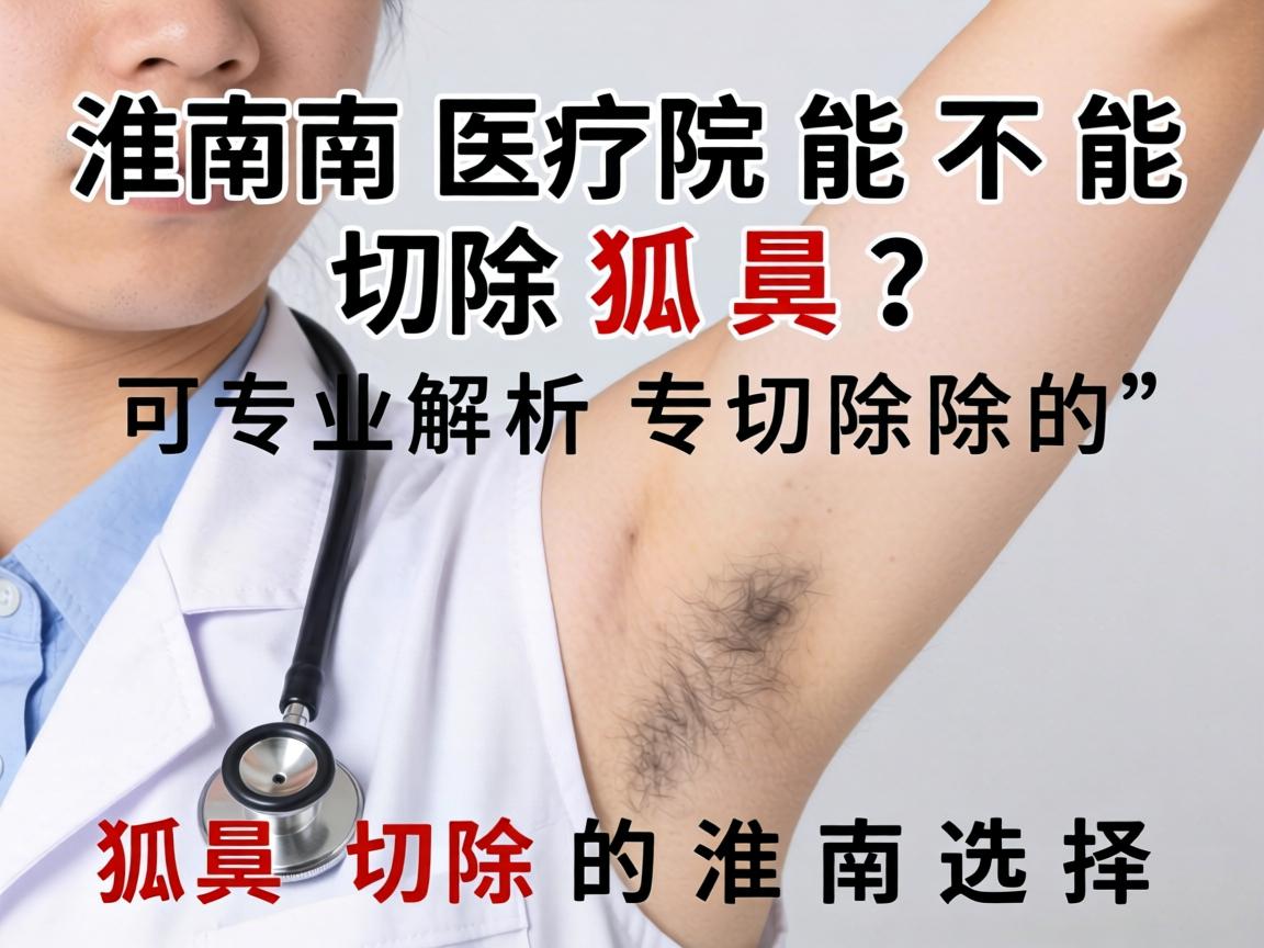 淮南医院能不能切除狐臭？专业解析狐臭切除的淮南选择
