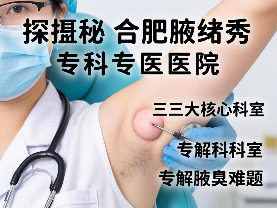 探秘合肥腋秀专科医院,三大核心科室,专解腋臭难题 探秘合肥腋秀专科医院,三大核心科室,专解腋臭难题