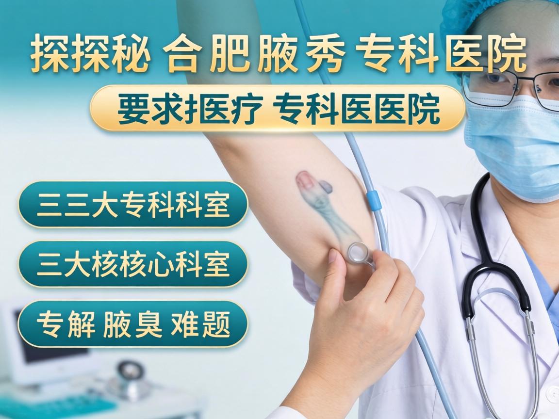 探秘合肥腋秀专科医院,三大核心科室,专解腋臭难题 探秘合肥腋秀专科医院,三大核心科室,专解腋臭难题