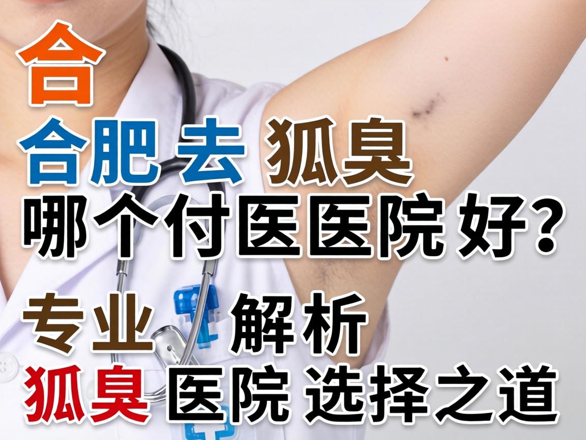 合肥去狐臭哪个医院好？专业解析狐臭医院选择之道