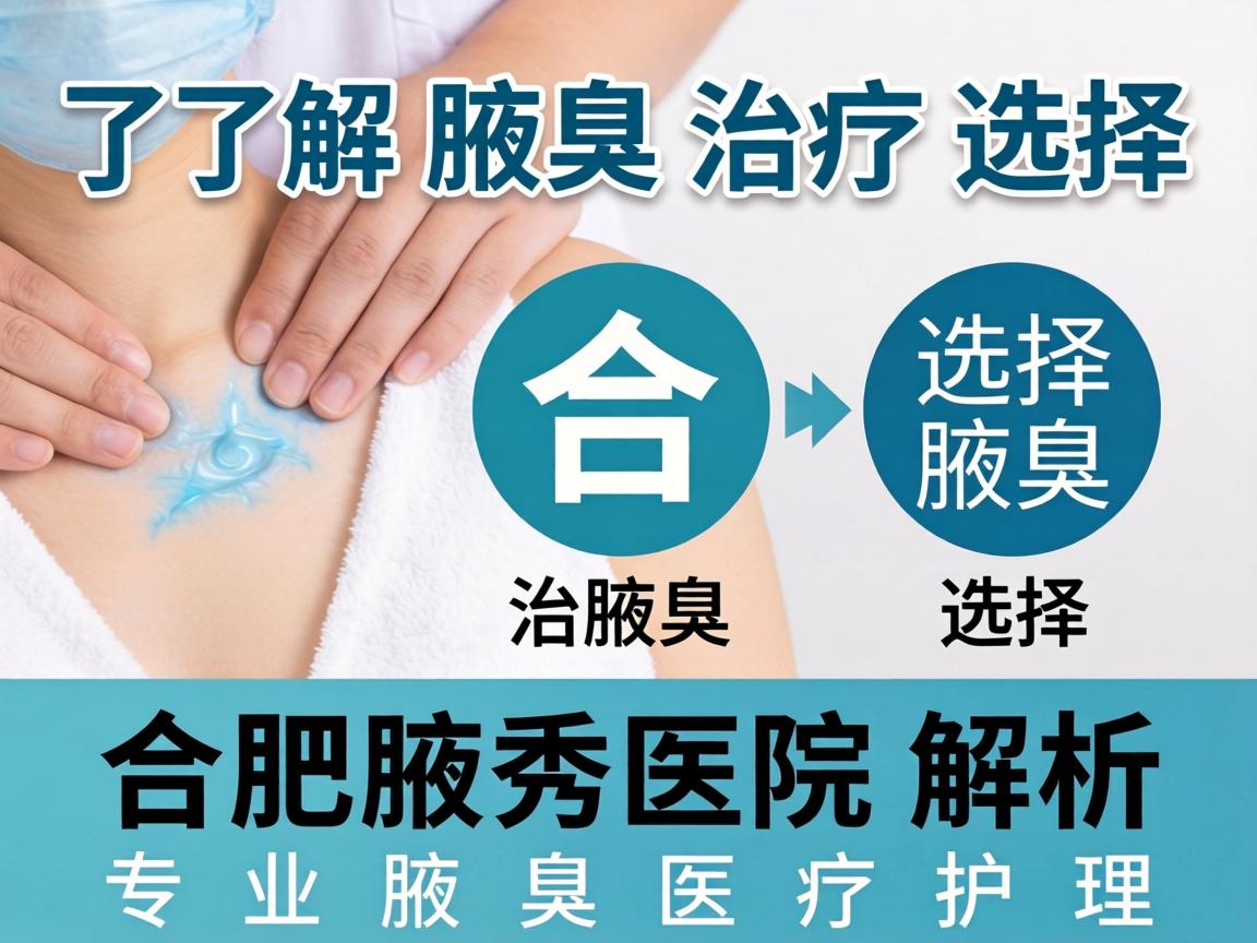 了解腋臭治疗选择 合肥腋秀医院解析专业腋臭医疗护理