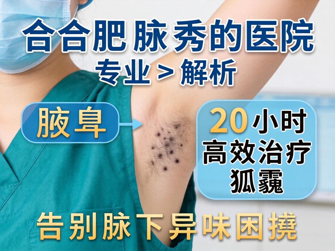 合肥腋秀医院专业解析，20分钟高效治疗狐臭，告别腋下异味困扰