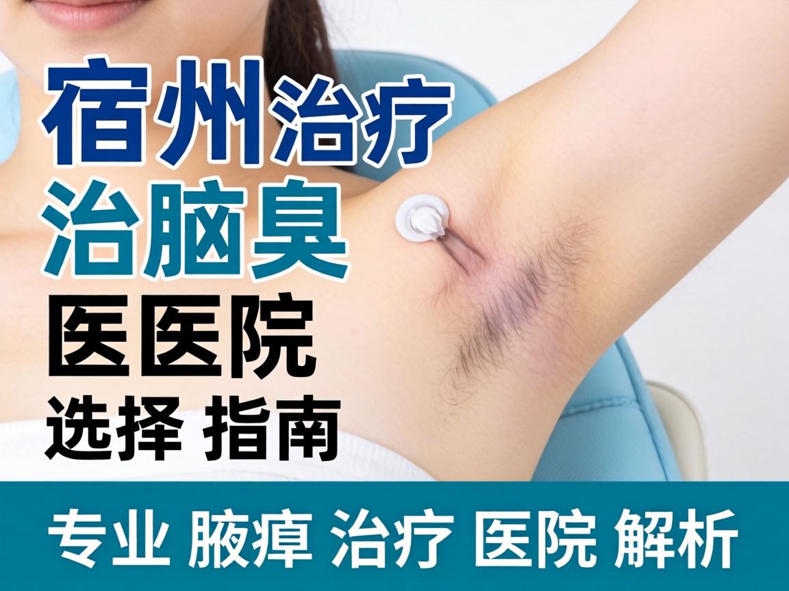 宿州治疗腋臭医院选择指南，专业腋臭治疗医院解析