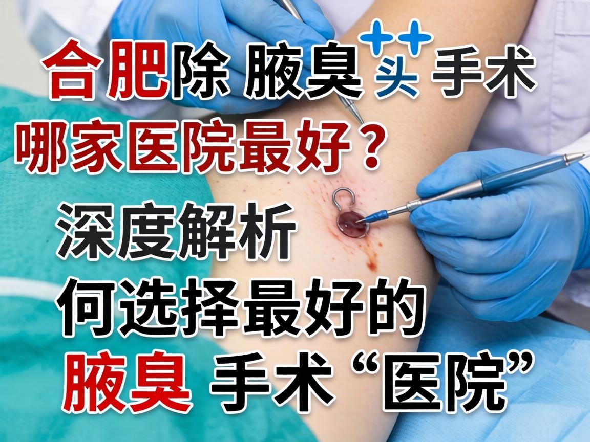合肥除腋臭手术哪家医院最好？深度解析如何选择最好的腋臭手术医院