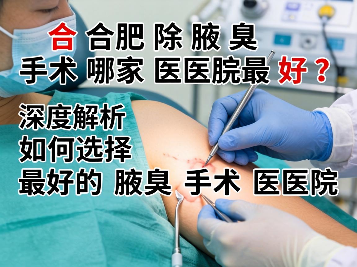 合肥除腋臭手术哪家医院最好？深度解析如何选择最好的腋臭手术医院