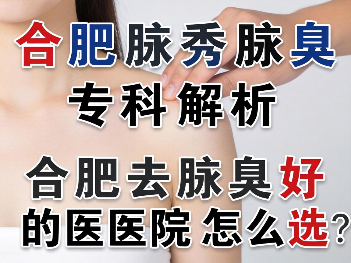 合肥腋秀腋臭专科解析，合肥去腋臭好的医院怎么选？